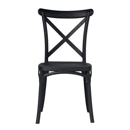 Sedia Trattoria In Polipropilene Con Fibra Di Vetro - Antracite