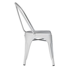 Greenwood Sheet Metal Garden Chair - Ivory - Stackable