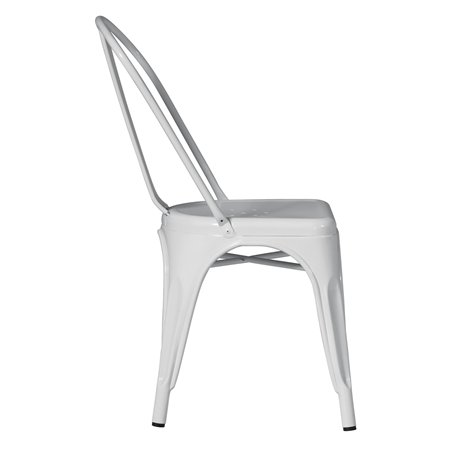 Silla de jardÍn de chapa metálica - Marfil - Apilable Greenwood