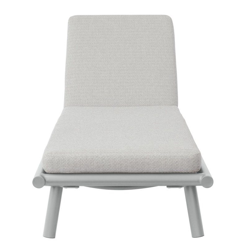 Greenwood Taormina Aluminum Sunbed - Sand Textilene - Beige Cushion - Crete