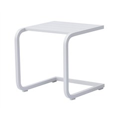 Tavolino In Alluminio - Bianco