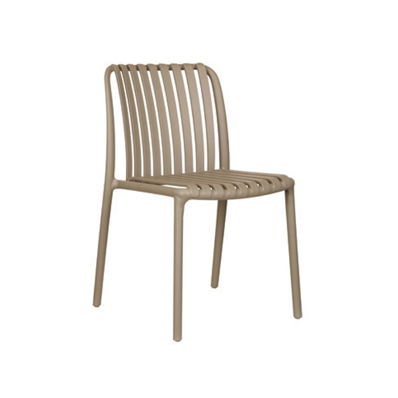 Silla de jardÍn Como de polipropileno con fibra de vidrio - Gris paloma Greenwood