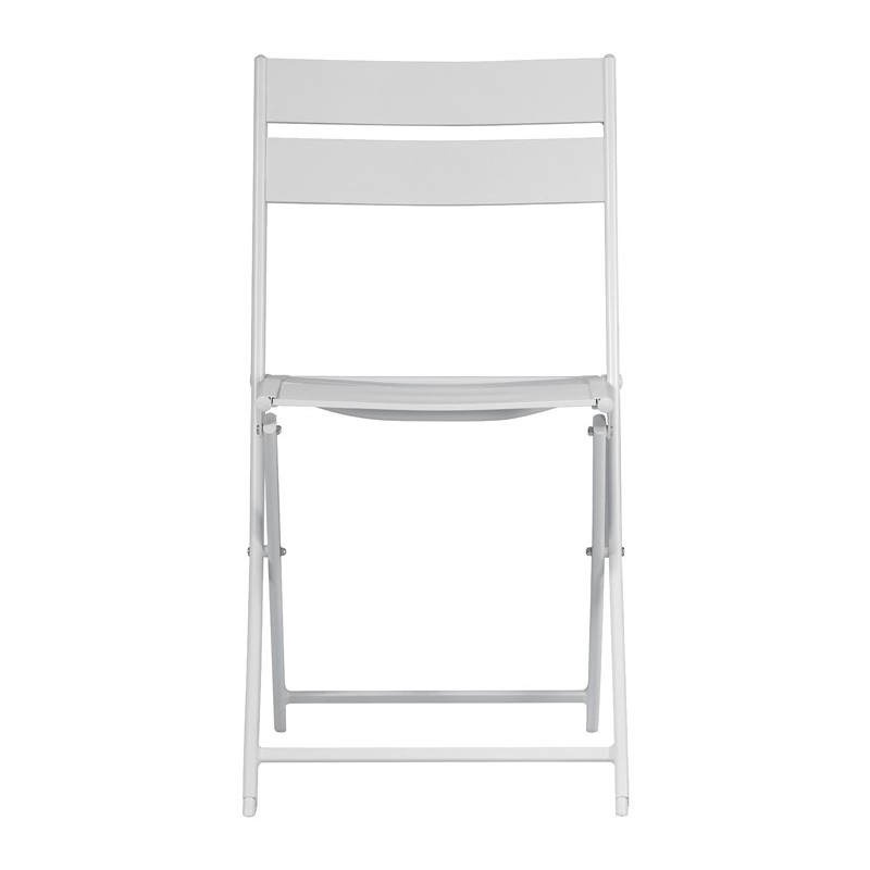 Silla de jardÍn plegable de aluminio Lucca - Blanca Greenwood