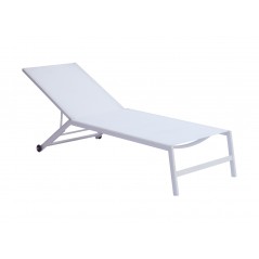 Greenwood Aluminum Sun Lounger - Ivory