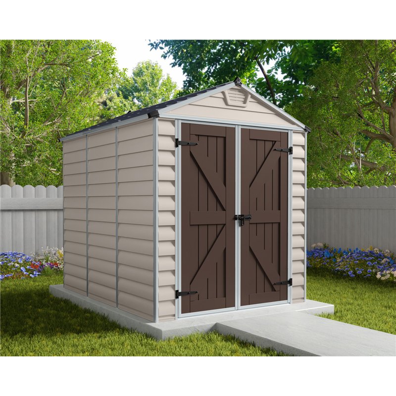 Canopia Skylight Polycarbonate Garden Shed 229x185x217 cm Sand