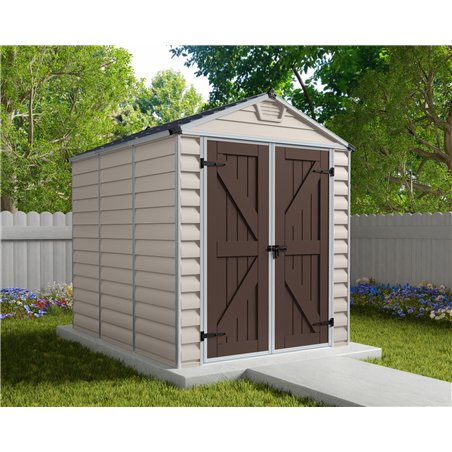 Canopia Skylight Polycarbonate Garden Shed 229x185x217 cm Sand
