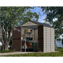 Canopia Skylight Casetta Da Giardino in Policarbonato 229X185X217 cm Sabbia