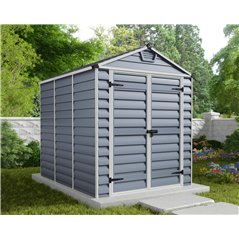 Canopia Skylight Polycarbonate Garden Shed 229x185x217 cm Gray