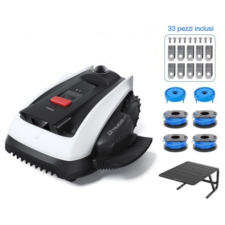 Robot Tagliaerba Automatico ECOVACS serie GOAT O1200 LiDar PRO Care Kit con Garage Omaggio