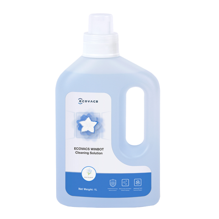 ECOVACS WINBOT Solución de Limpieza de Cristales 1L Detergente para Robot Limpiacristales