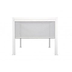 Greenwood Self-rolling Textilene Blackout Awning for Texas Pergola 4m White