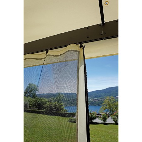 Juego de cortinas antimosquitos para Cenador de jardín de 3x4 m GAZ034 Greenwood