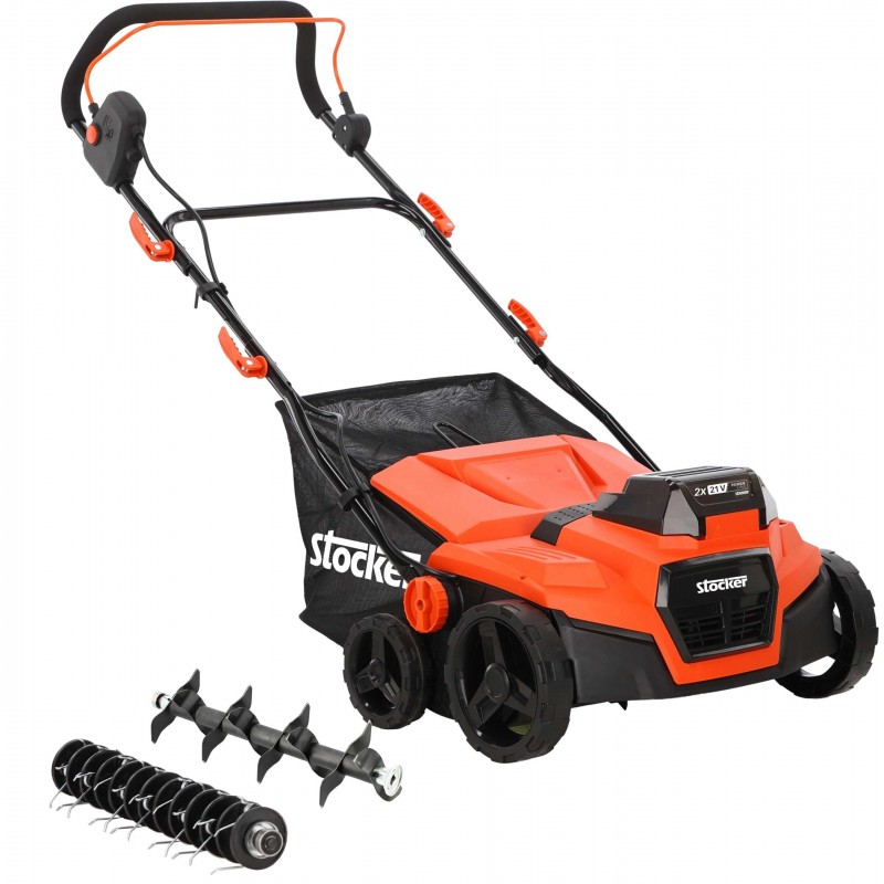 Stocker Arieggiatore e scarificatore E-650 a batteria 2x21 V Stocker Arieggiatore e scarificatore E-650 a batteria 2x21 V