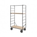 Industrial Style Shelf in Wood Dim. 40x82x150 cm