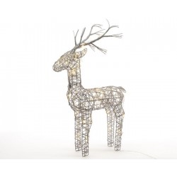 Outdoor Wicker Reindeer with LED Lights 100 cm (72 LEDs)