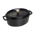 Oval Cocotte 29 cm Black in Cast Iron