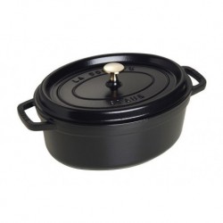 Oval Cocotte 31 cm Black in Cast Iron