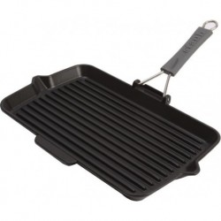 Griddle Pan 34 x 21 cm Black