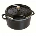 Cocotte with Basket 26 cm Black in Cast Iron