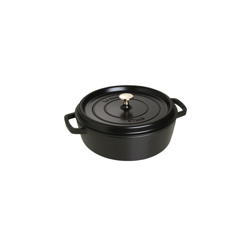 Round Pan 26 cm Black in Cast Iron