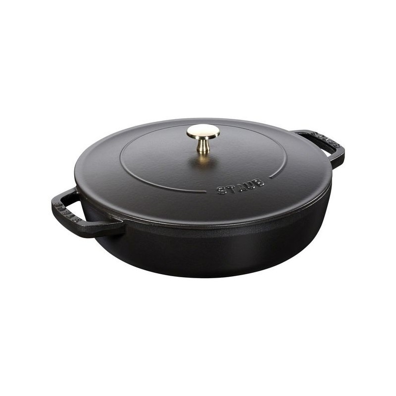 Chistera Pan 28 cm Black in Cast Iron
