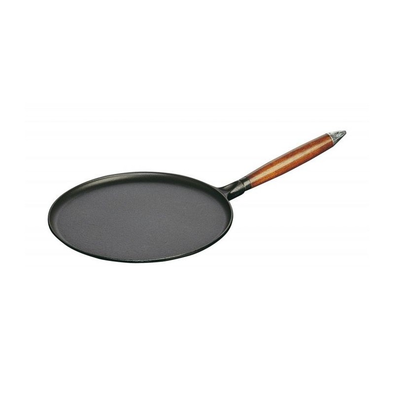 Crepe Pan 28 cm Black in Cast Iron
