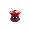 Gourmet Fondue Set 18 cm Red in Cast Iron