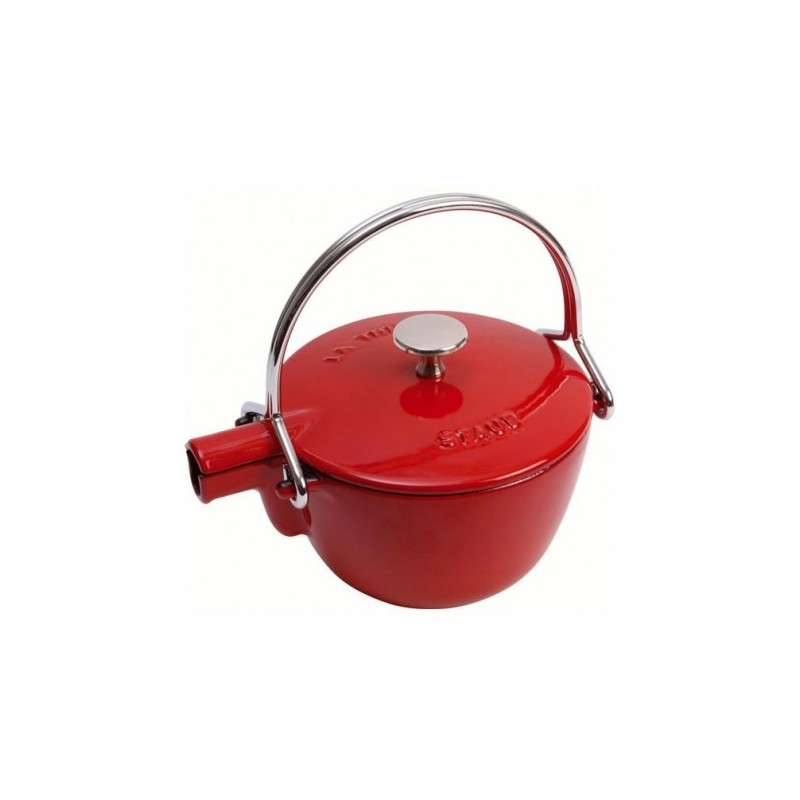 Cast Iron Teapot 16.5 cm Red