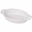 White Oval Gratin Dish 44 cm in Ceramic