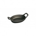 Mini Oval Baking Dish 15 cm Black in Cast Iron