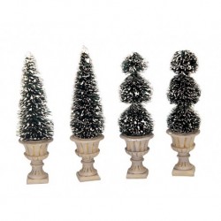 Cone-Shaped & Sculpted Topiaries Set of 4 Ref. 34965