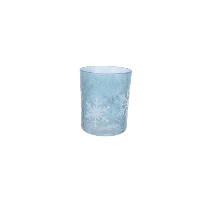 Candle Holder with Snowflakes 8 cm