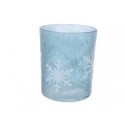 Candle Holder with Snowflakes 8 cm