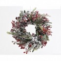 Snow Garland with Red Berries 40 cm