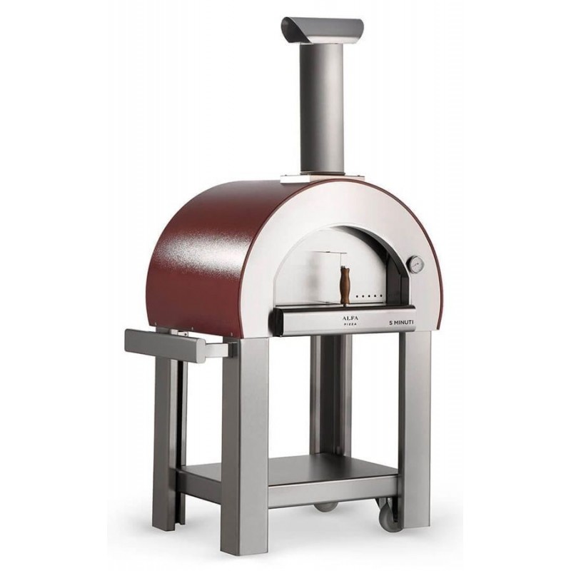 Alfapizza Forno per Pizza 5 MINUTI con Base colore Rame a Legna