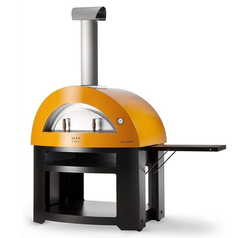 Alfapizza Forno per Pizza ALLEGRO con Base colore Giallo a Legna