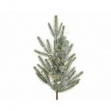 Green/White snowy branch dim 8x10x78 cm