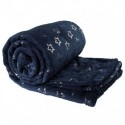 Plaid Throw Golden Star 130 x 160 cm Color Dark Blue