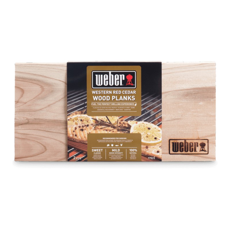 Weber Cedar Smoking Planks - Pack of 2 Ref. 17522