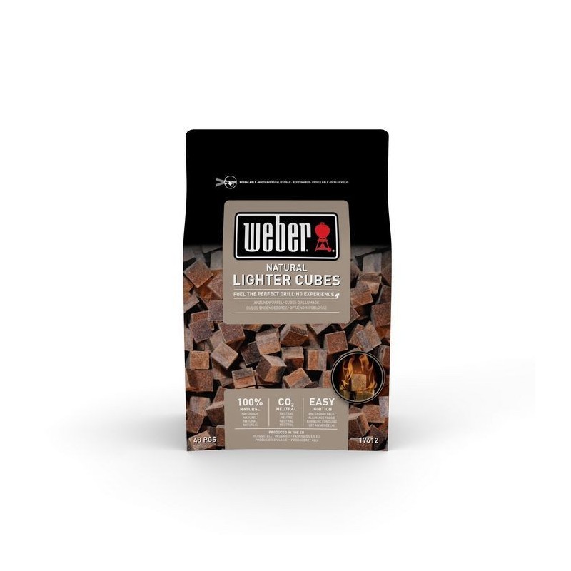 Pack of 48 Odorless Fire Lighting Cubes Weber Ref. 17612 Pack of 48 Odorless Fire Lighting Cubes Weber Ref. 17612