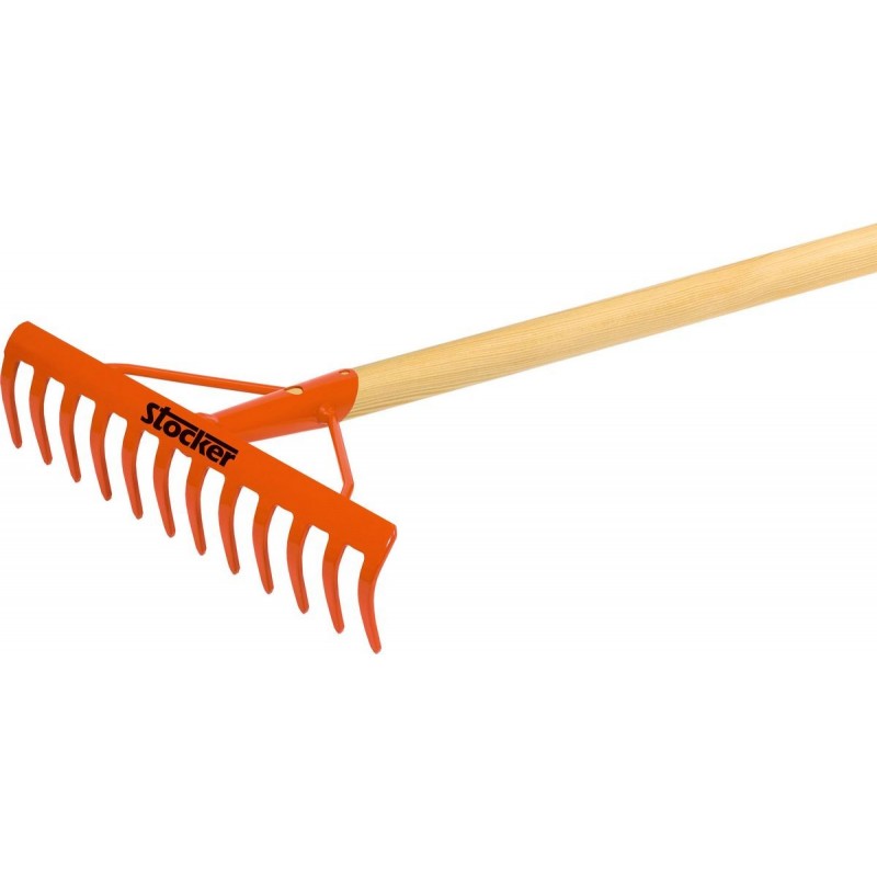 Stocker 12 prong rake with handle