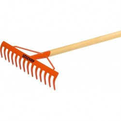 Stocker 14-tooth rake with handle