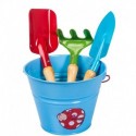 Stocker Tool set and blue bucket KIDS GARDEN