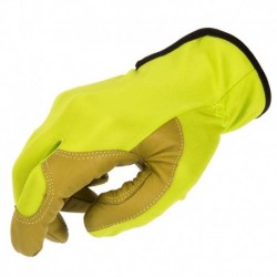 Stocker Garden gloves with real leather palm 8/S