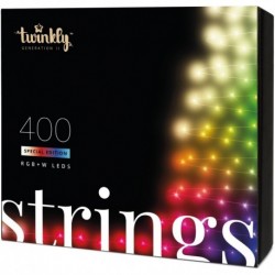 Twinkly STRINGS Smart Christmas Lights 400 Led RGBW II Generation