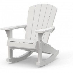 Keter ROCKING ADIRONDACK White Convertible Chair