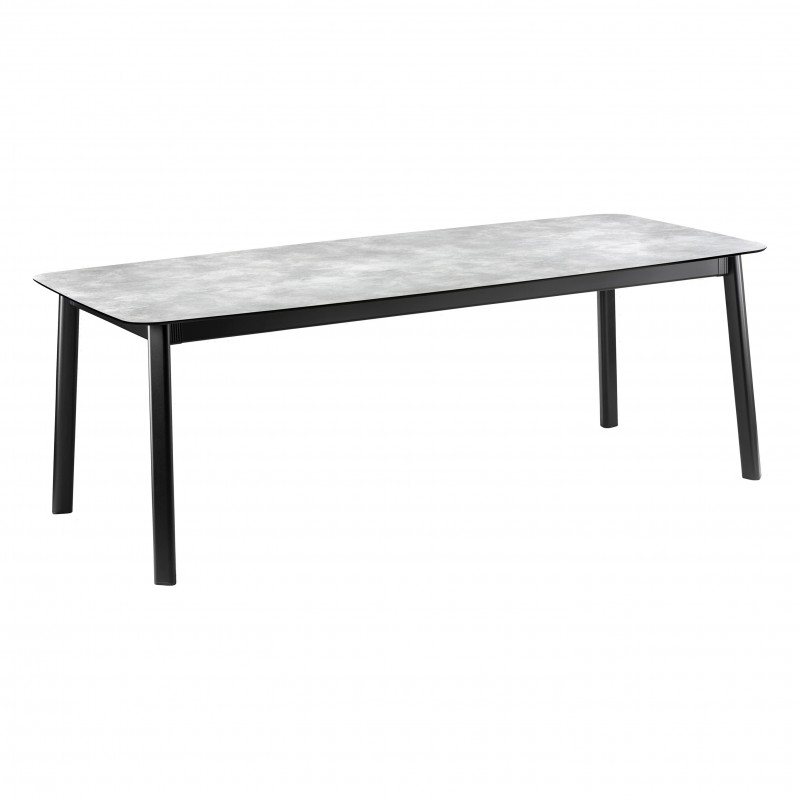 Table ANCONE ALLURE 220 x 108 cm LaFuma LFM2948 Ciment/Noir
