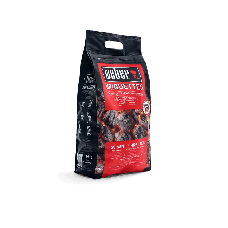 4 kg bag of Weber briquettes Ref. 17590 4 kg bag of Weber briquettes Ref. 17590