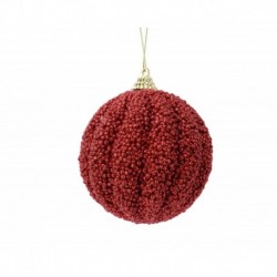 Ball to hang with glitter 8 cm.