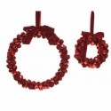 Red garland to hang Medium 15 cm. Single piece
